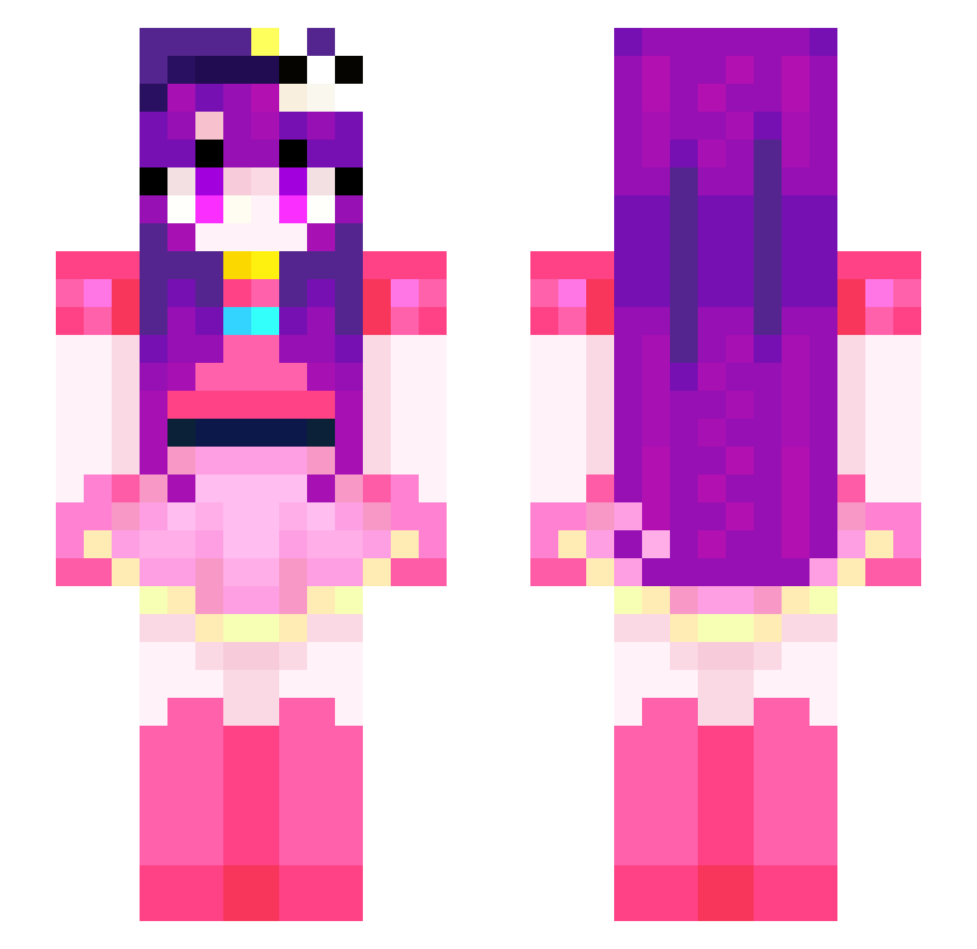 igorek122 Minecraft skin, front and back view
