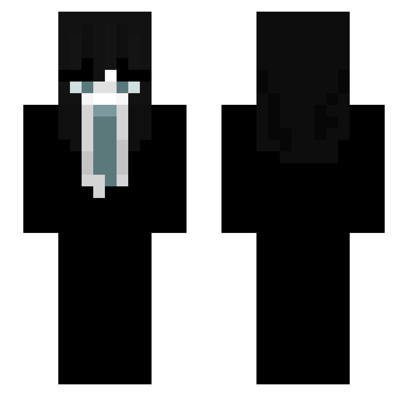 Zataurus_ Minecraft skin, front and back view