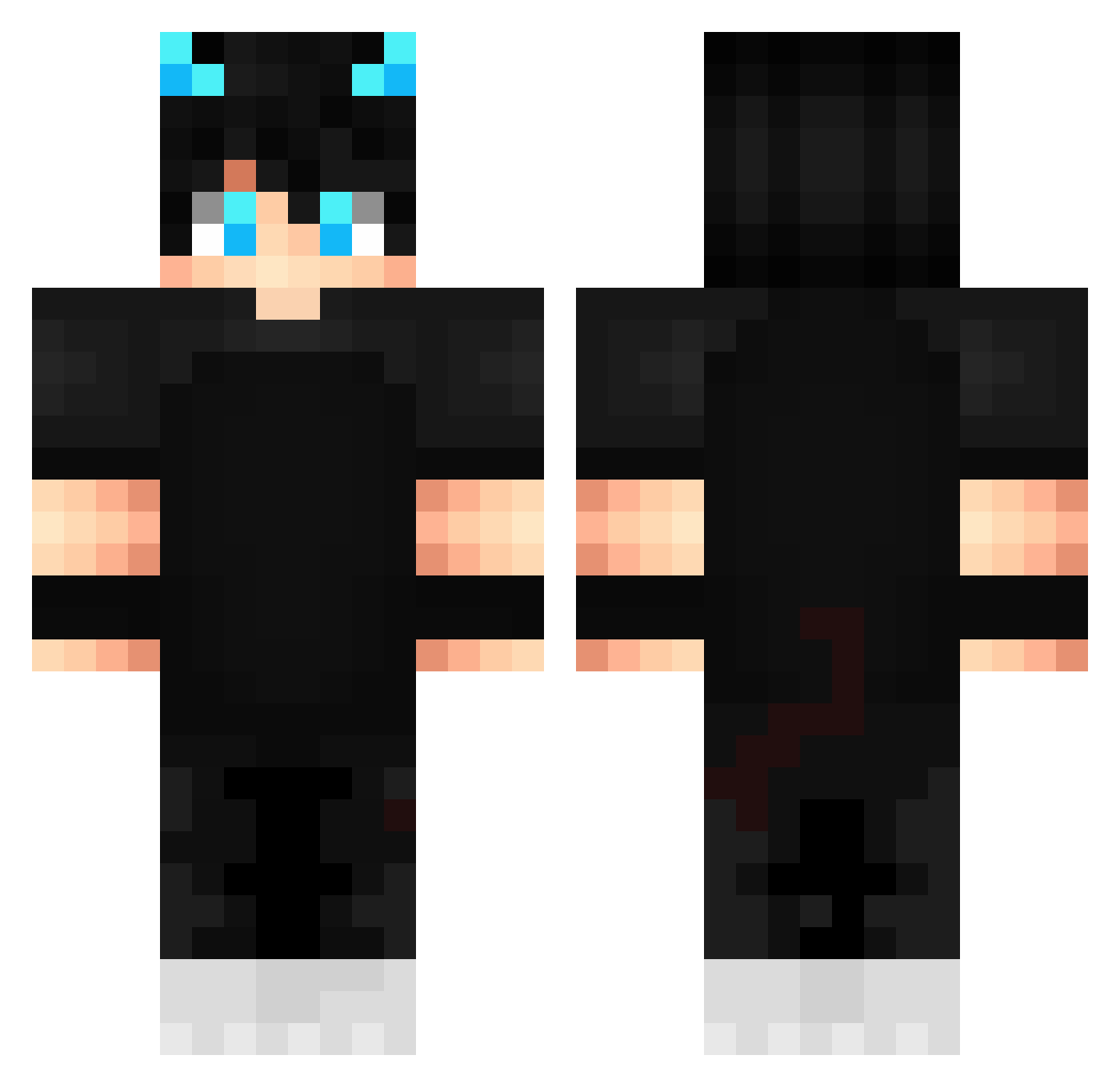 TheProGamer194 Minecraft skin, front and back view