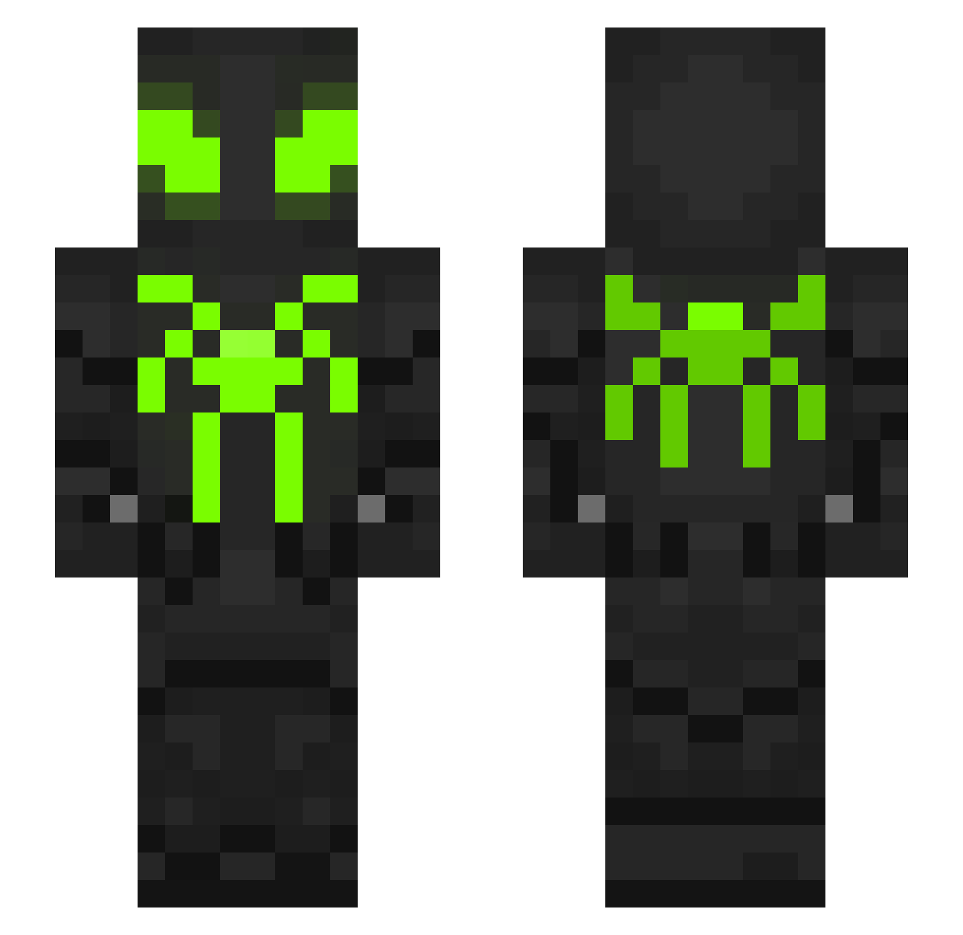 crisan23 Minecraft skin, front and back view