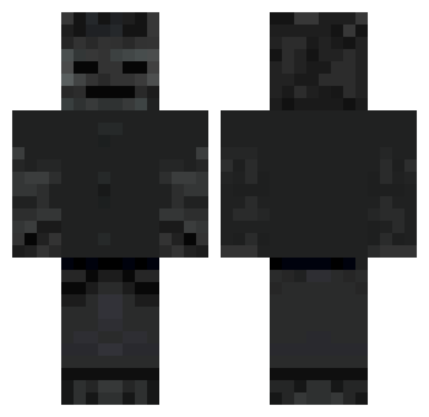 xjw_1010 Minecraft skin, front and back view