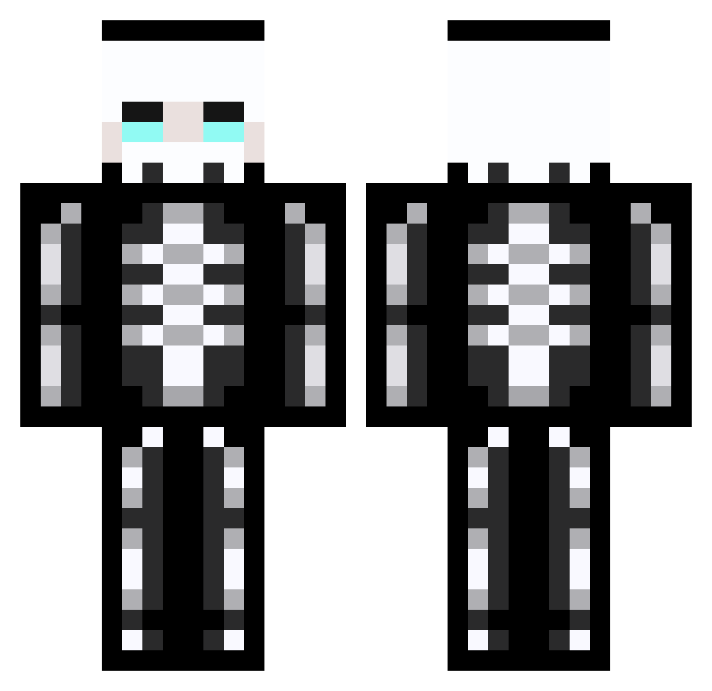 Rojuara Minecraft skin, front and back view
