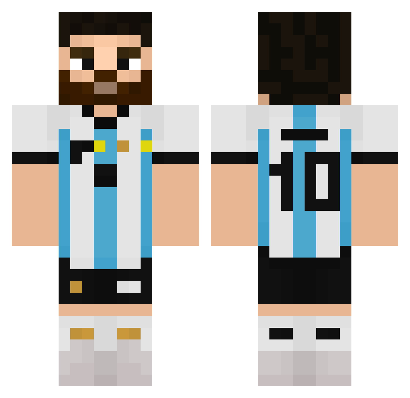 MrM4ty Minecraft skin, front and back view
