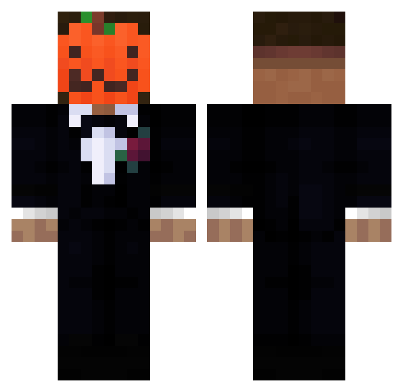 _bIuee Minecraft skin, front and back view