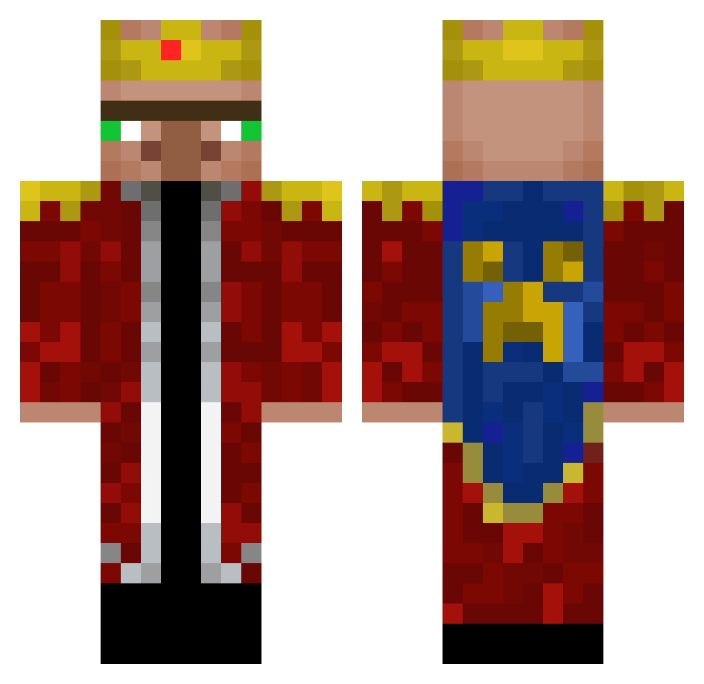 DashingTundra55 Minecraft skin, front and back view
