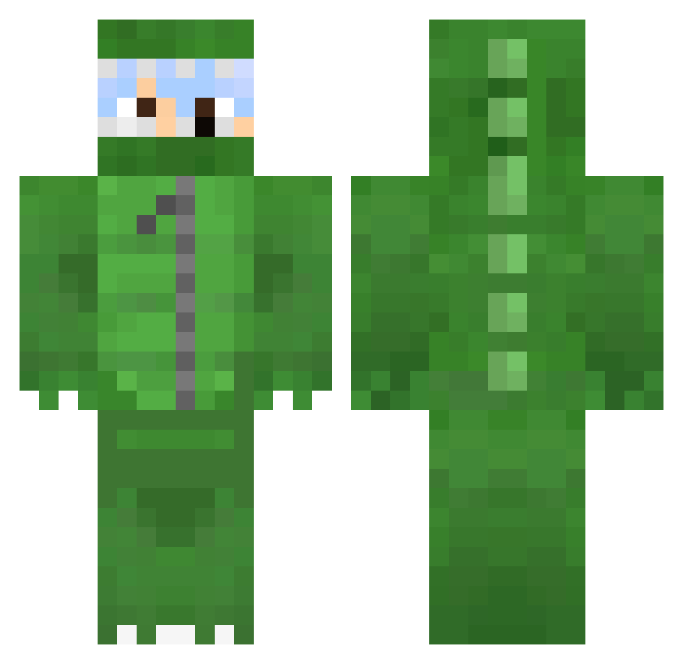 sonhosemfim Minecraft skin, front and back view