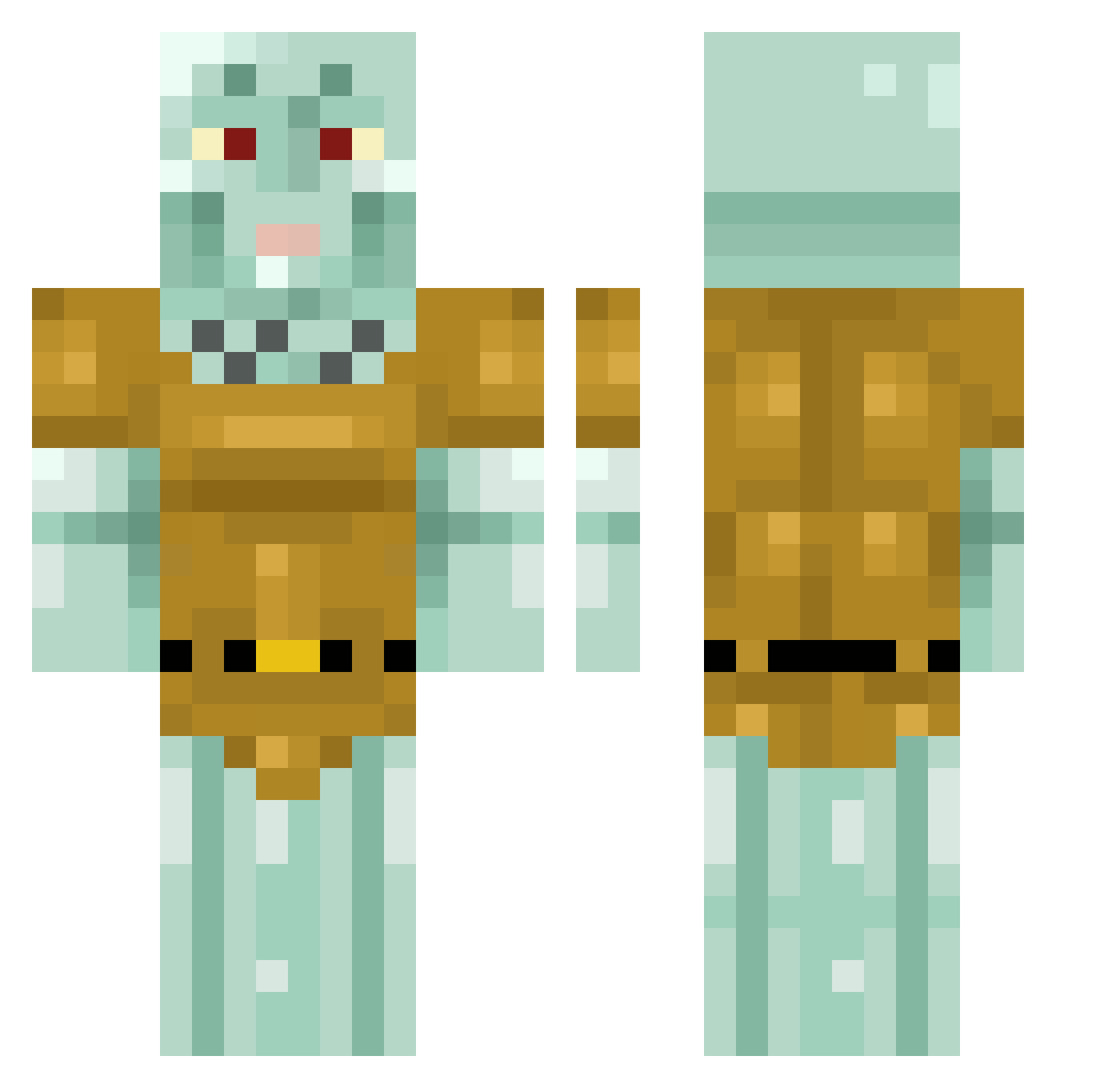 supersquire_3 Minecraft skin, front and back view