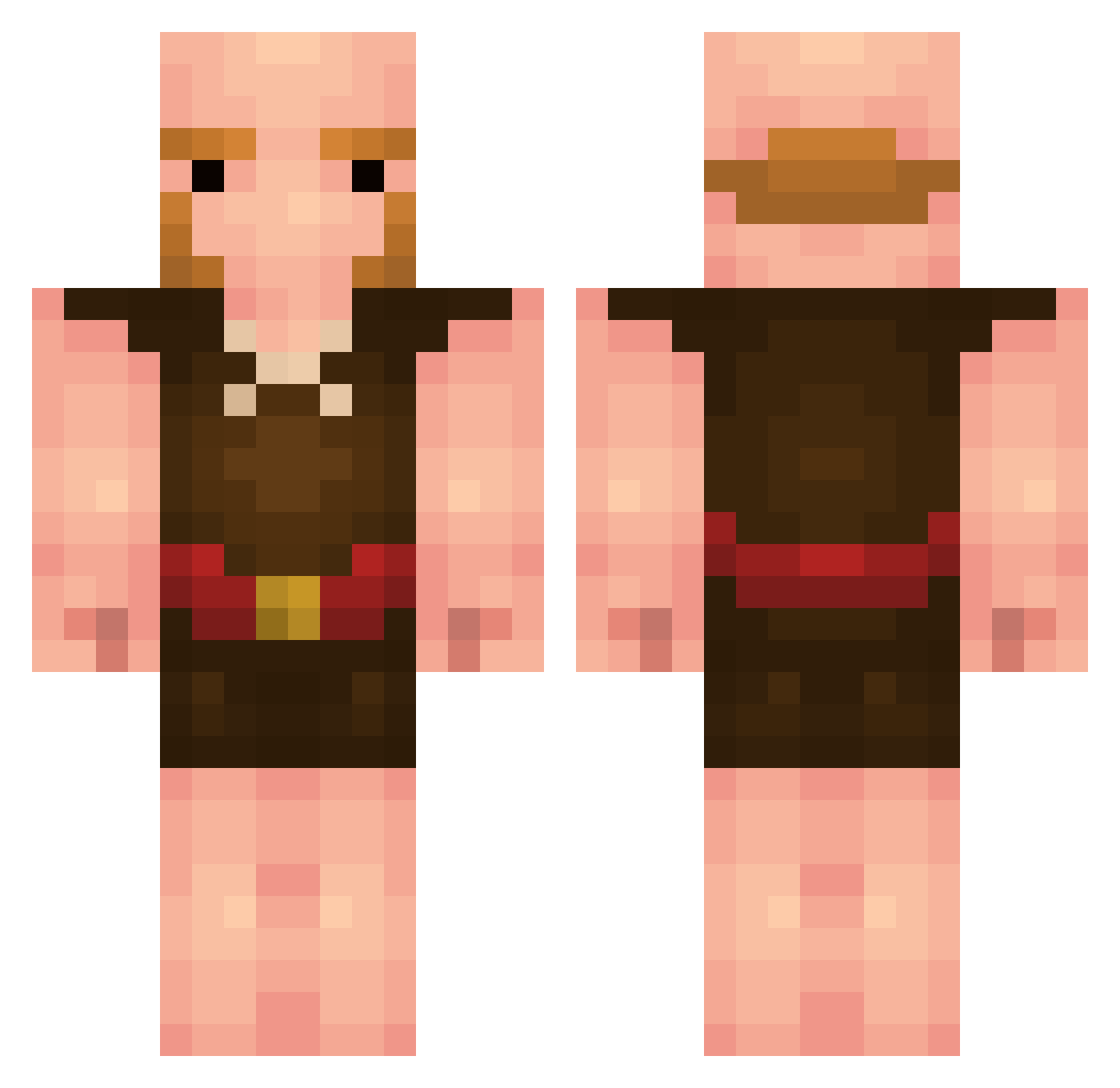 Smolnisky Minecraft skin, front and back view