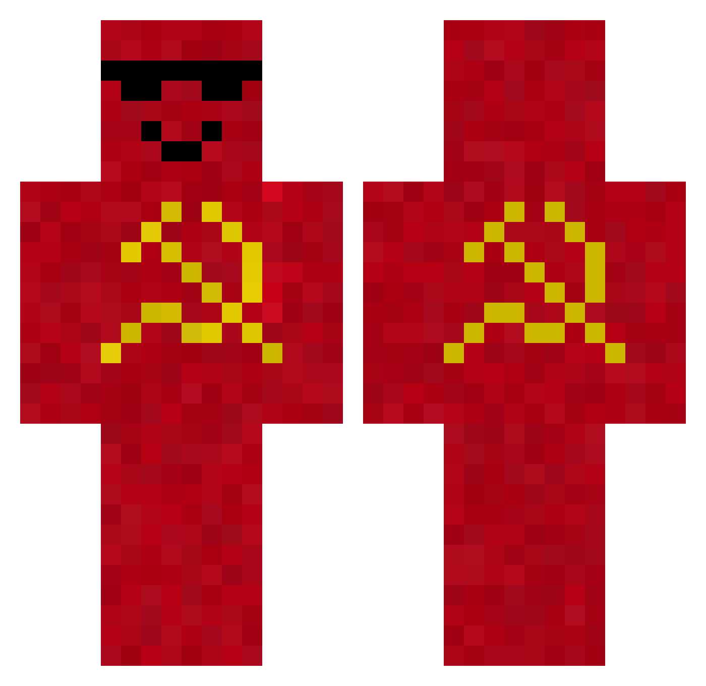 dream_pt Minecraft skin, front and back view