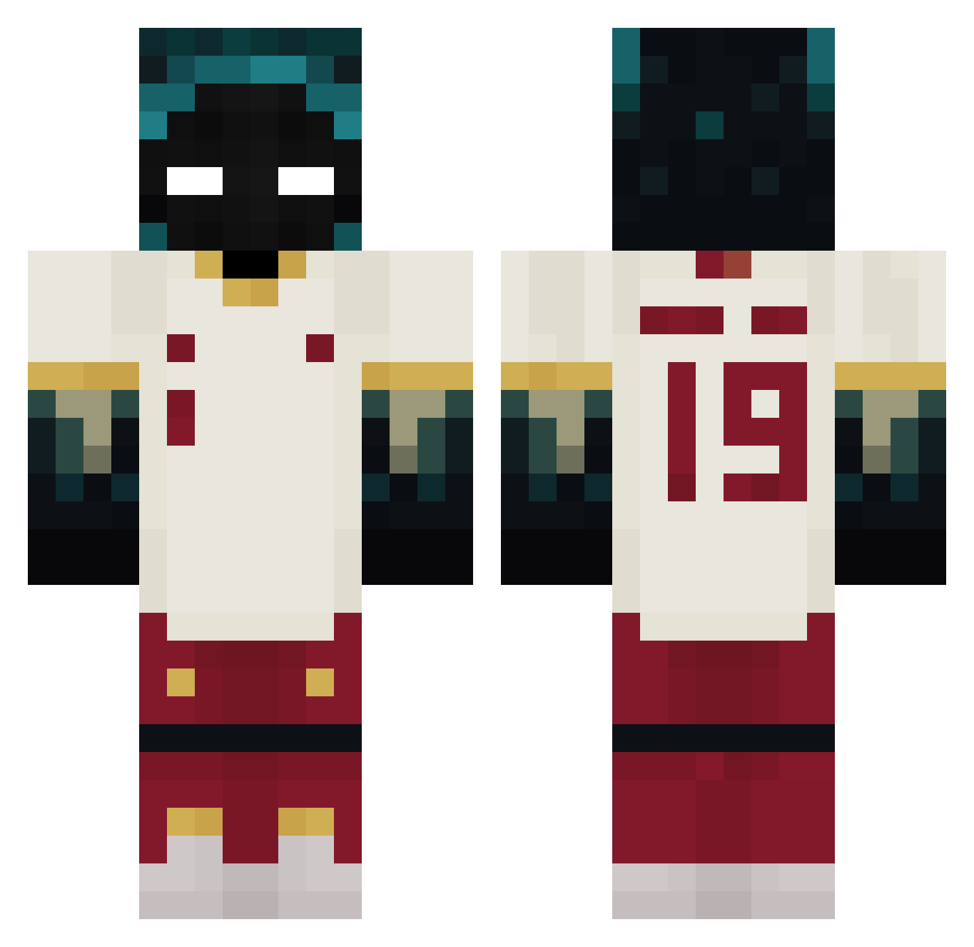 Hi_Jp Minecraft skin, front and back view