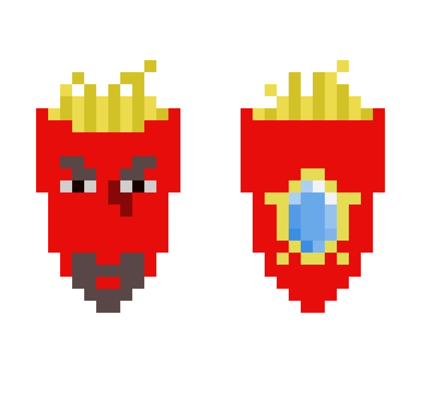 ABigDeli Minecraft skin, front and back view