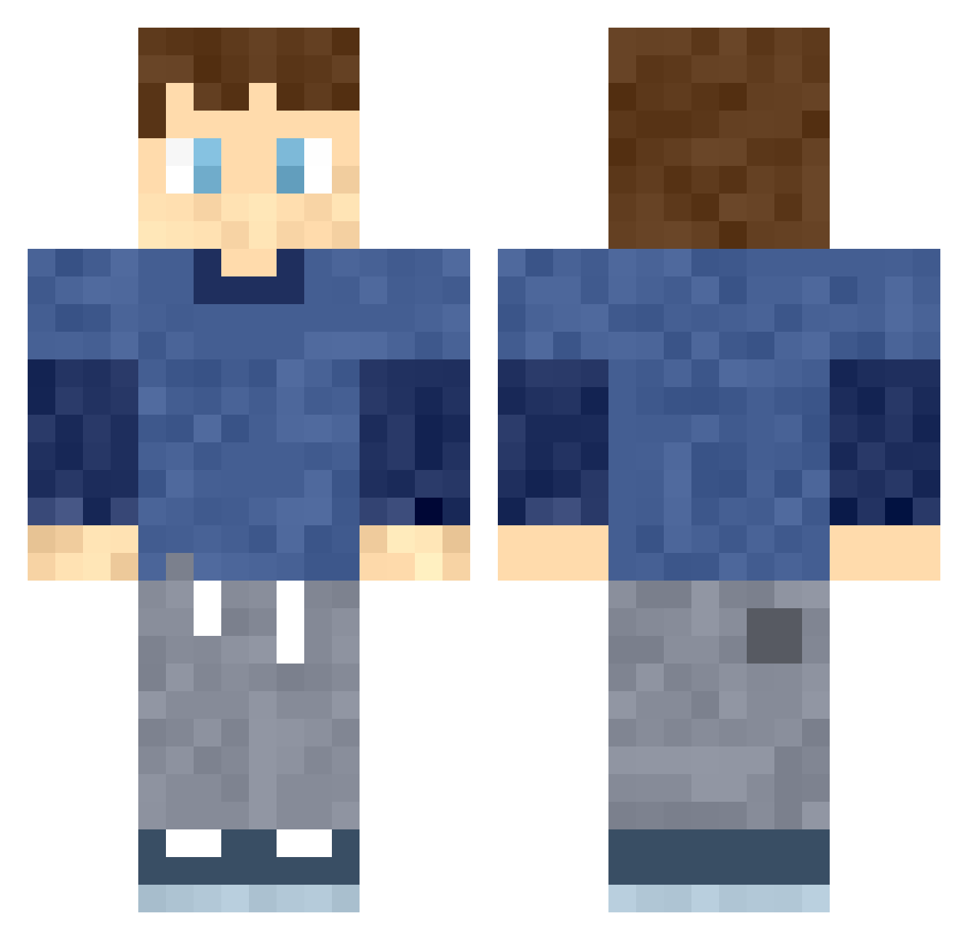 ben1scool_ Minecraft skin, front and back view
