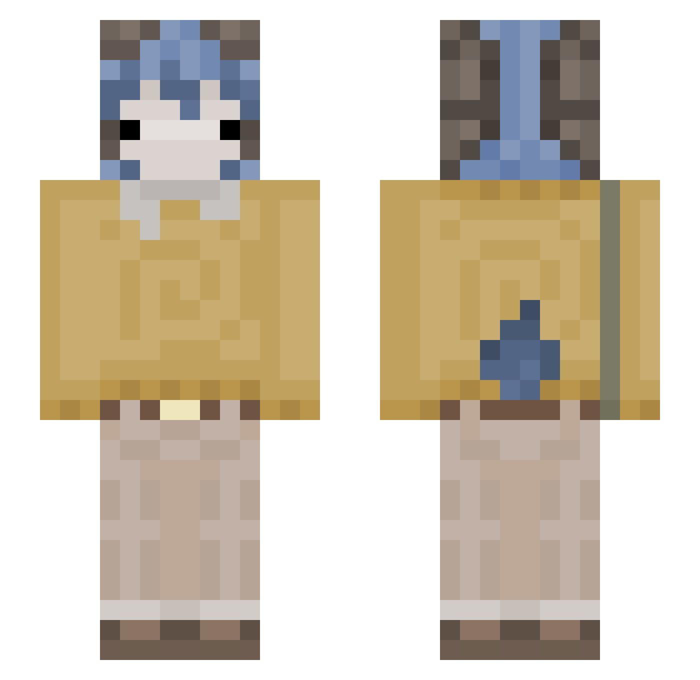 xXFire_Fox2020Xx Minecraft skin, front and back view