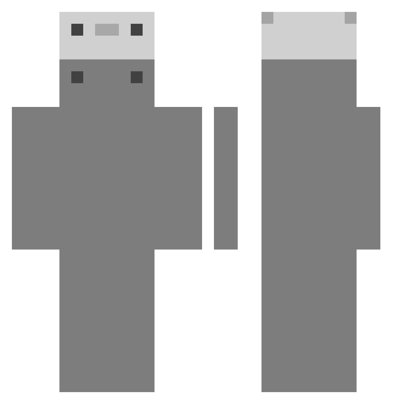 kawaleedj Minecraft skin, front and back view