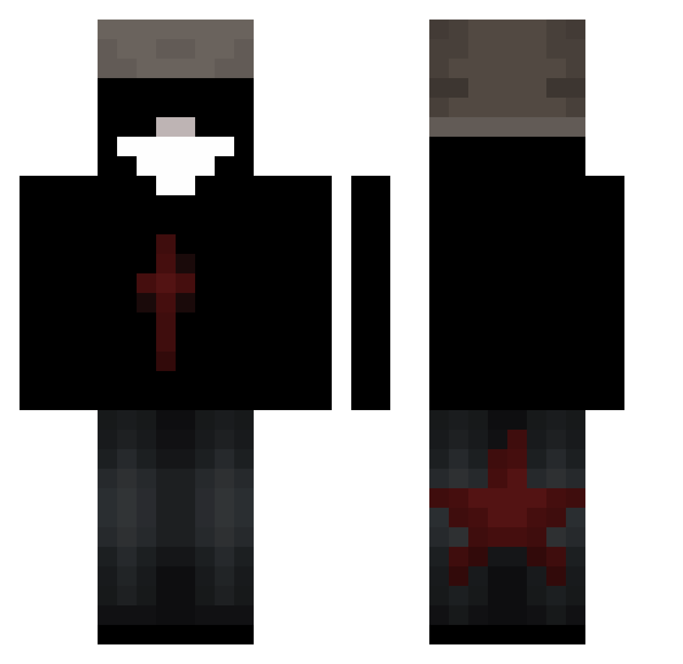 Sunny1432 Minecraft skin, front and back view