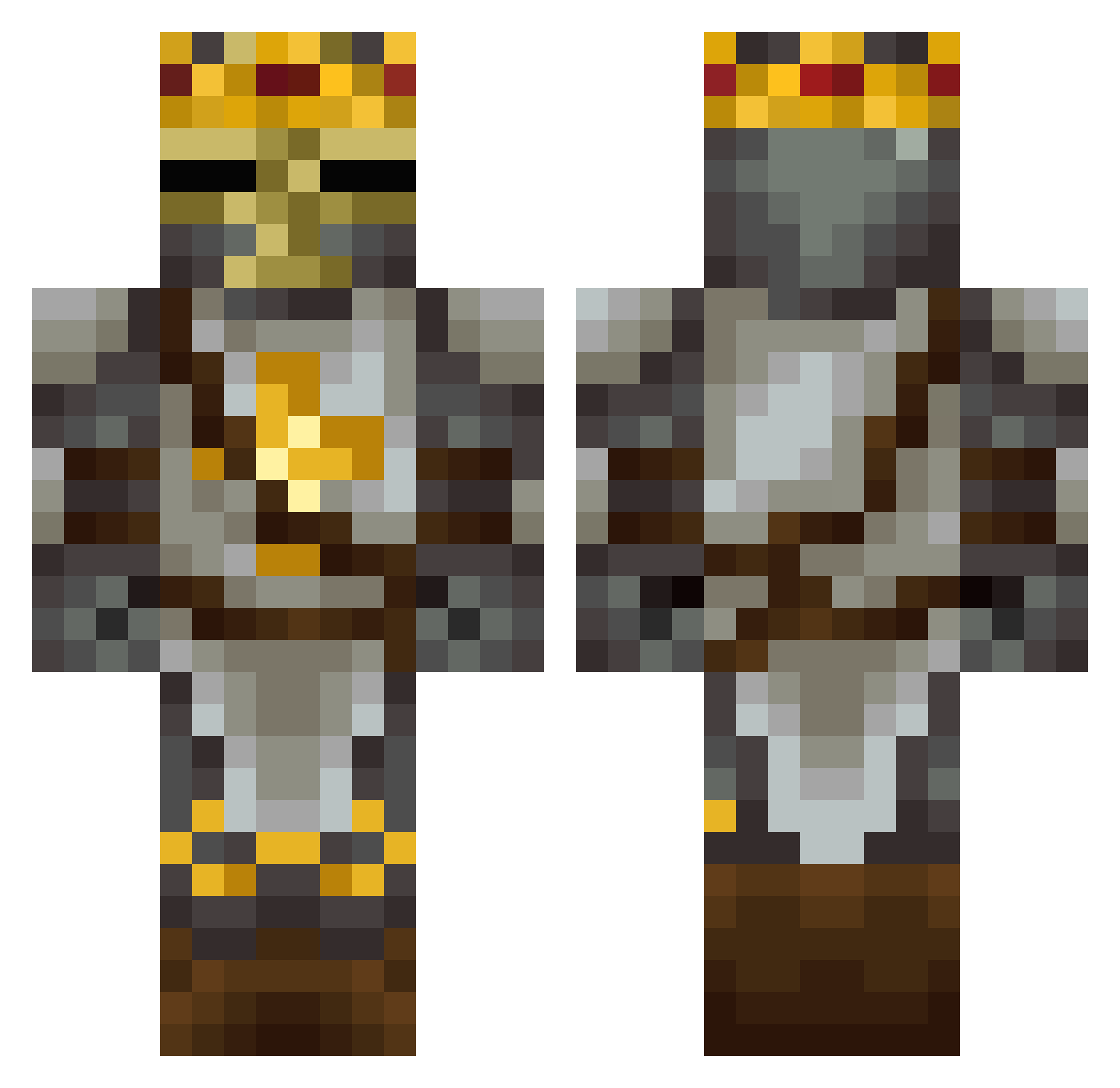 Marcello2014M Minecraft skin, front and back view