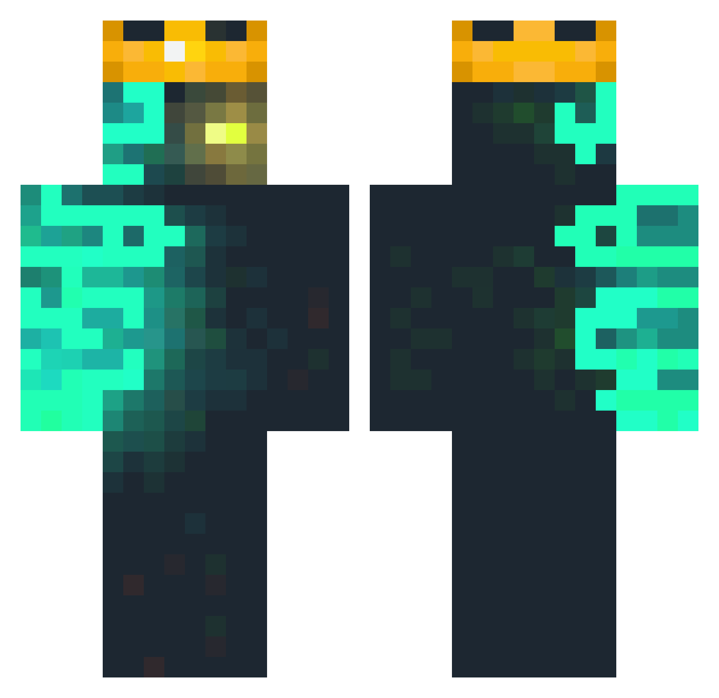 SaileR2415 Minecraft skin, front and back view