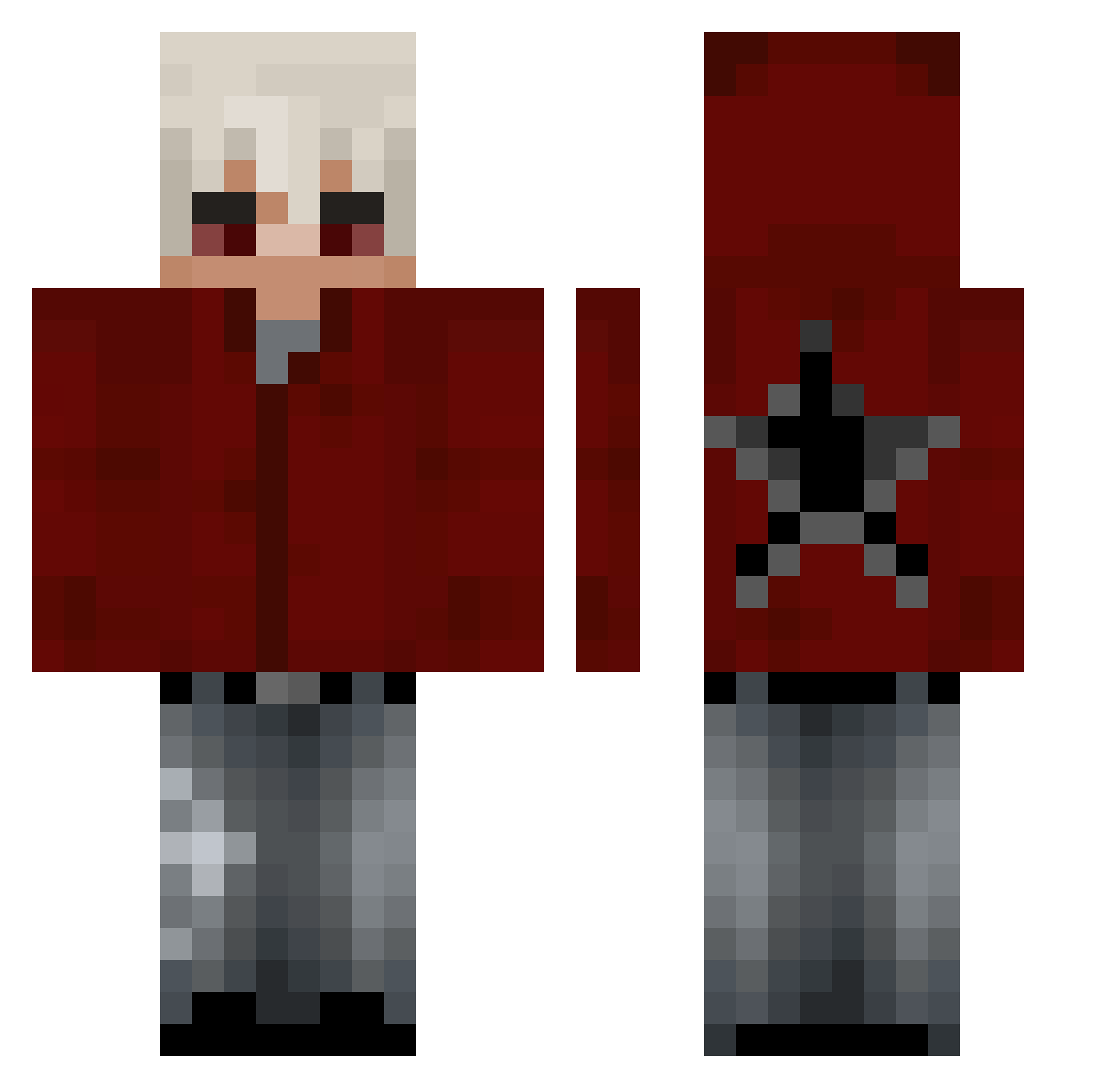 ______rin Minecraft skin, front and back view