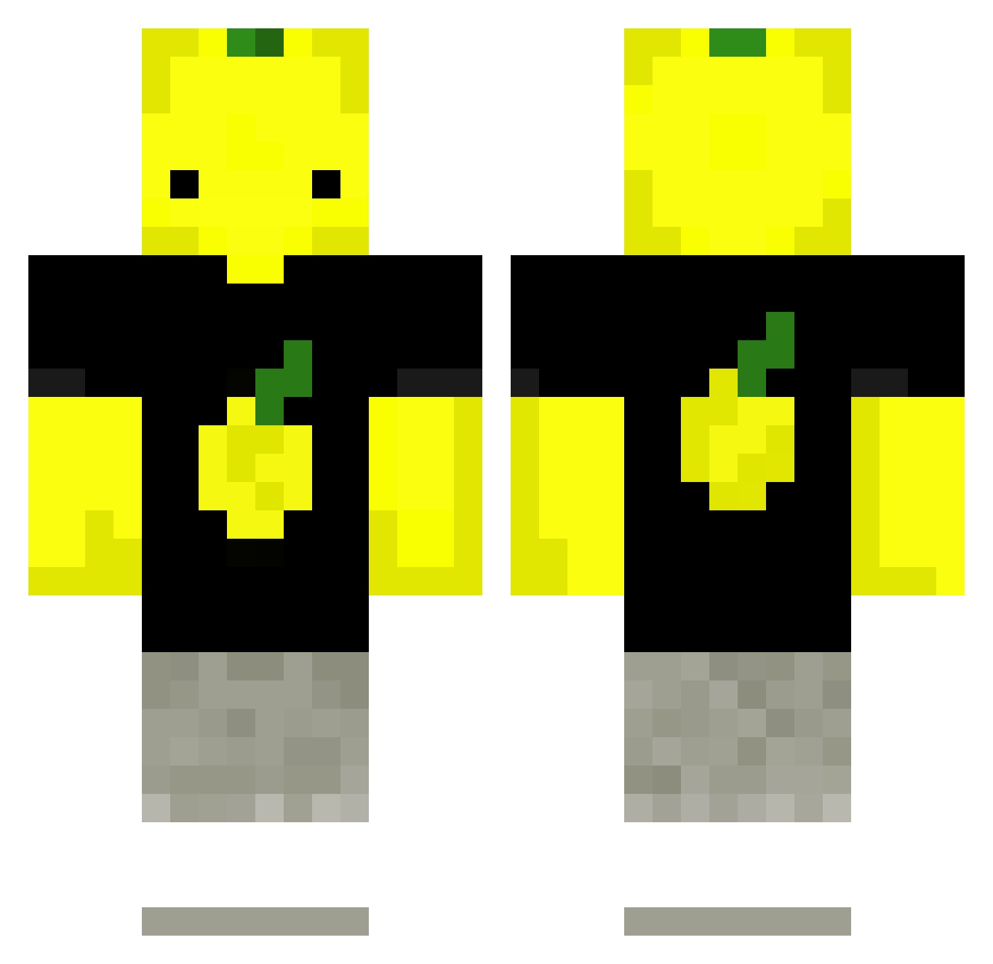 LIMONMEN Minecraft skin, front and back view