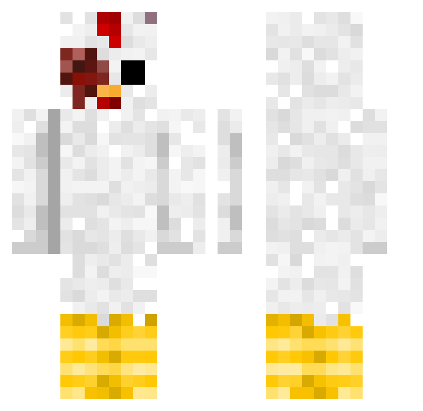 yamenq1 Minecraft skin, front and back view