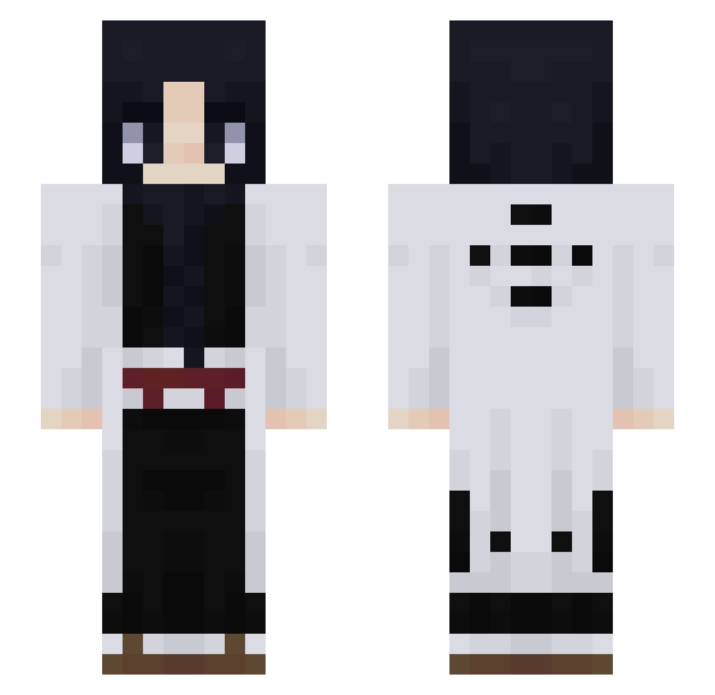 iShinoBee Minecraft skin, front and back view