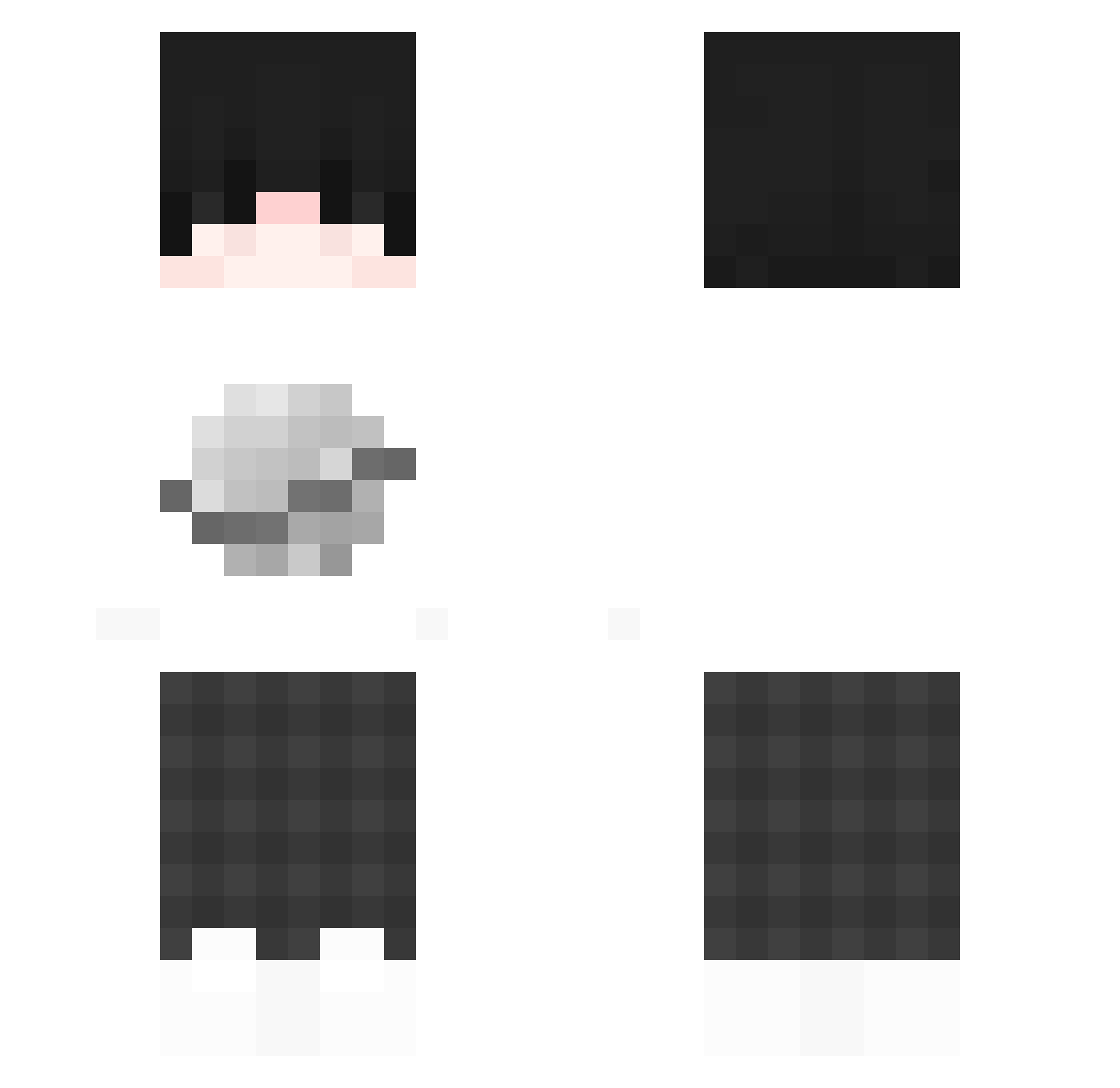 abrxhams Minecraft skin, front and back view