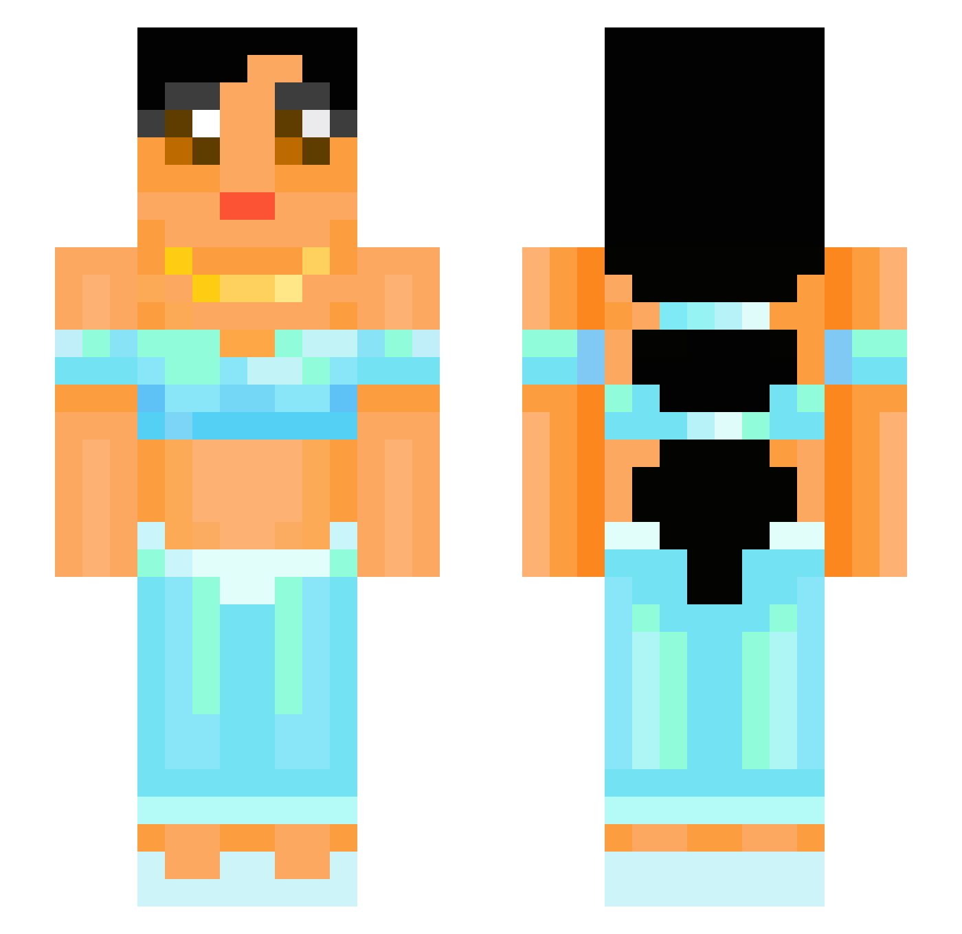 JOTARO_JOSTA Minecraft skin, front and back view