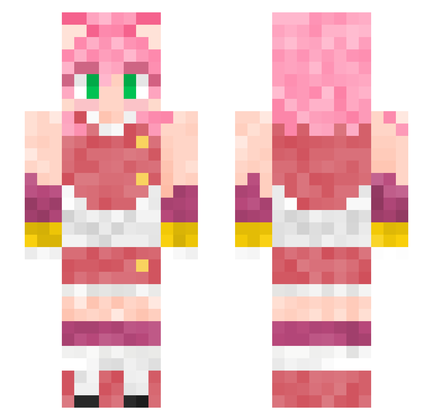 cytophilic Minecraft skin, front and back view