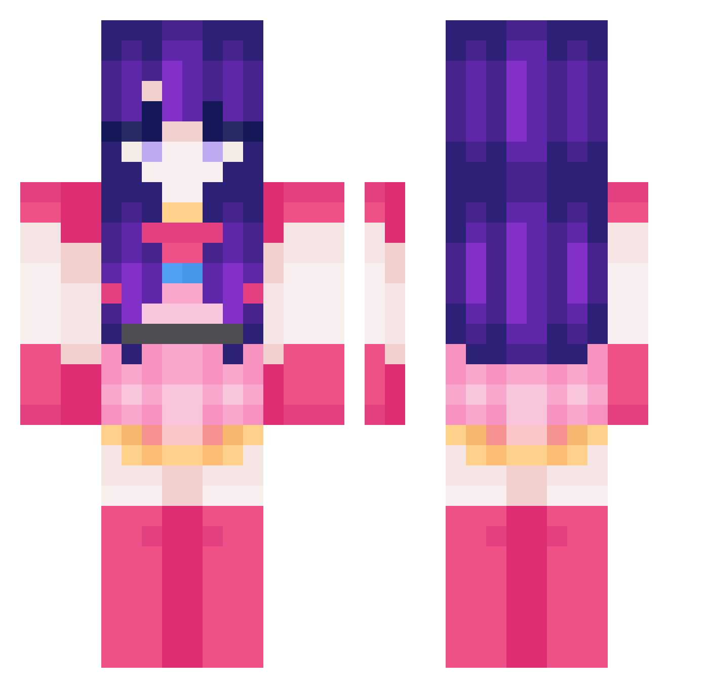 PO0LOOOOOO Minecraft skin, front and back view