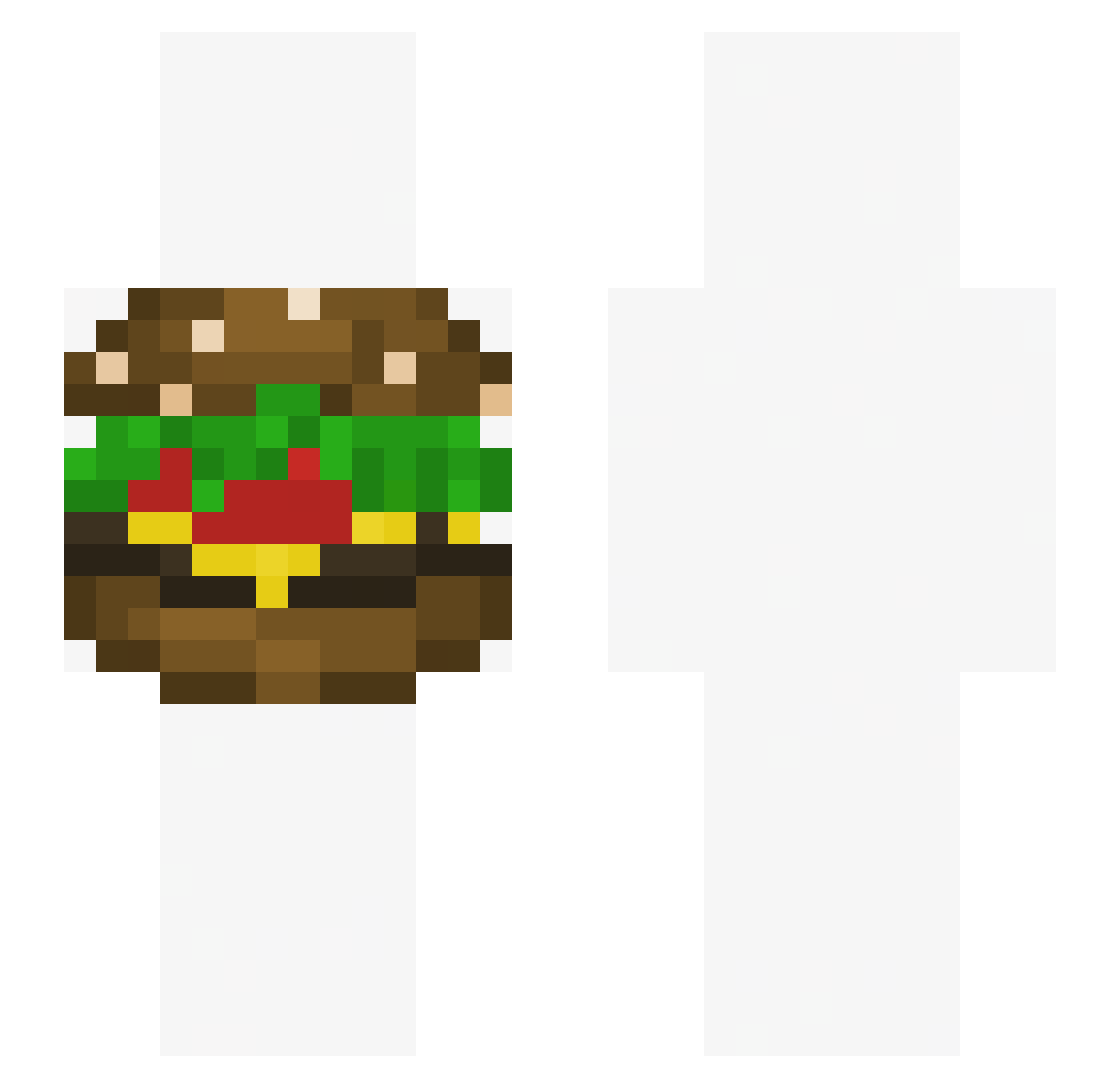 b7nn Minecraft skin, front and back view