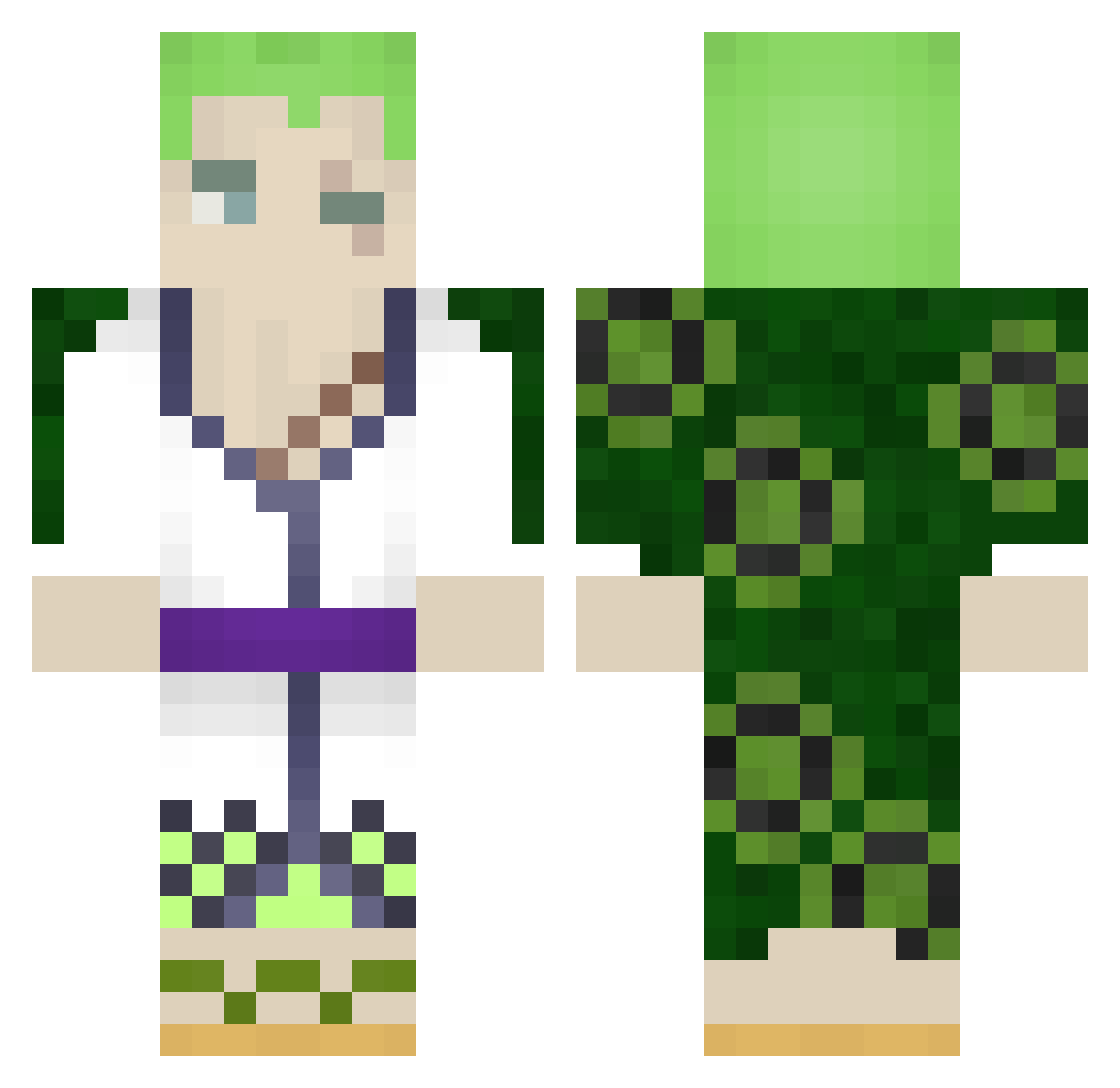 notime4luvv Minecraft skin, front and back view