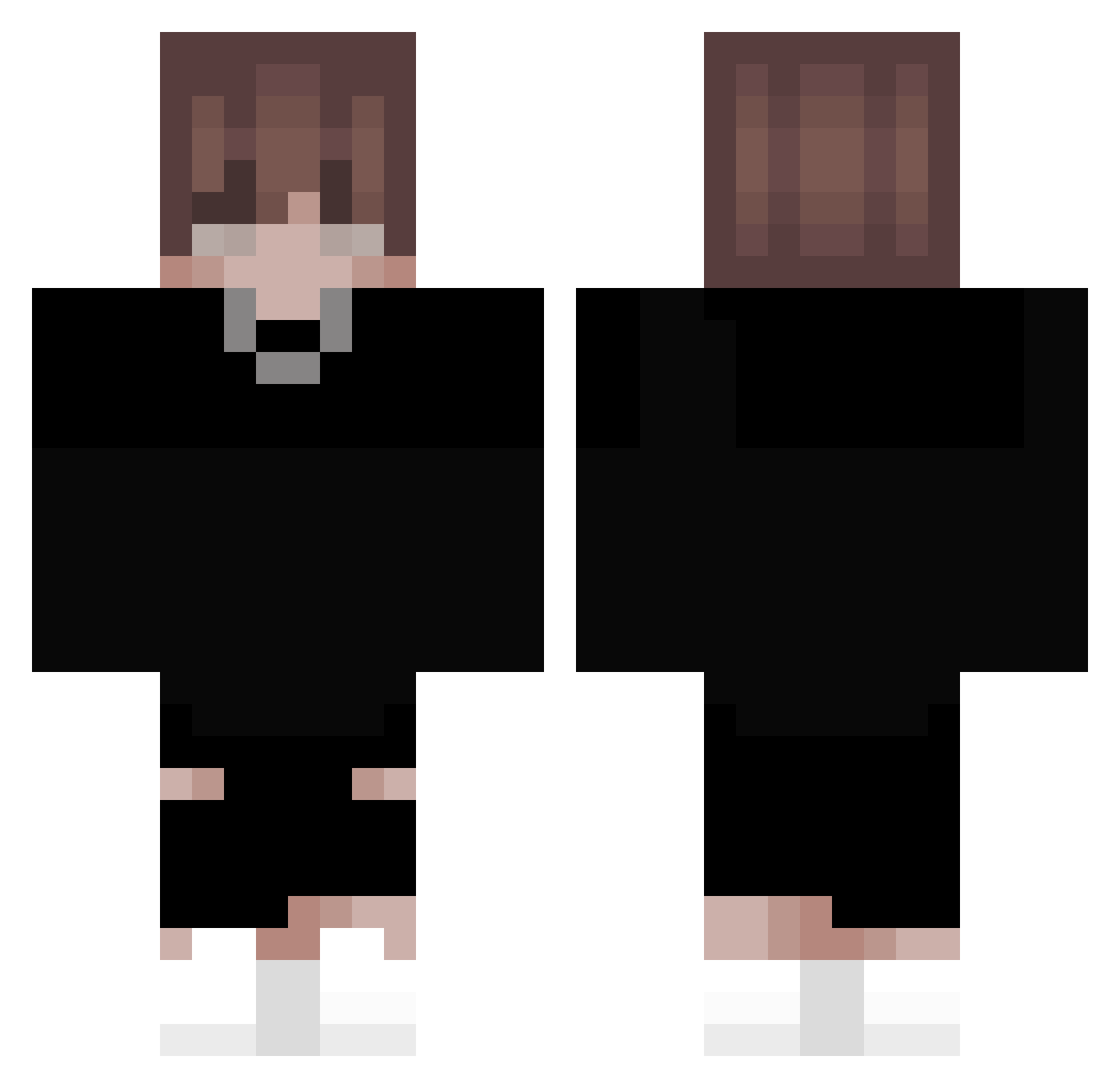 Tim105004 Minecraft skin, front and back view