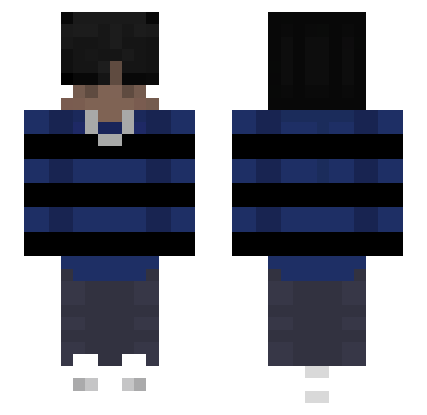 kvw_15 Minecraft skin, front and back view