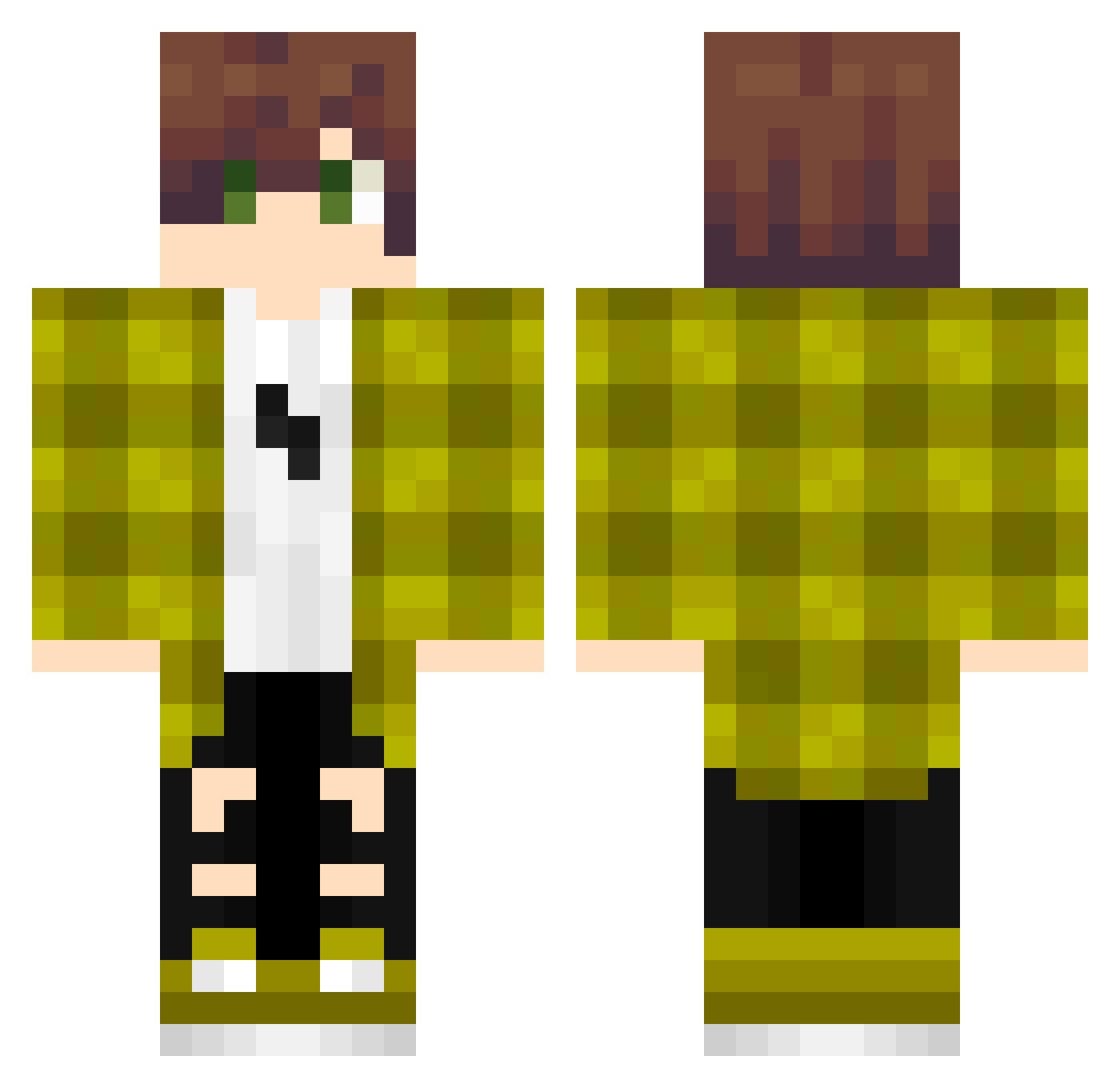 Danny_10K Minecraft skin, front and back view