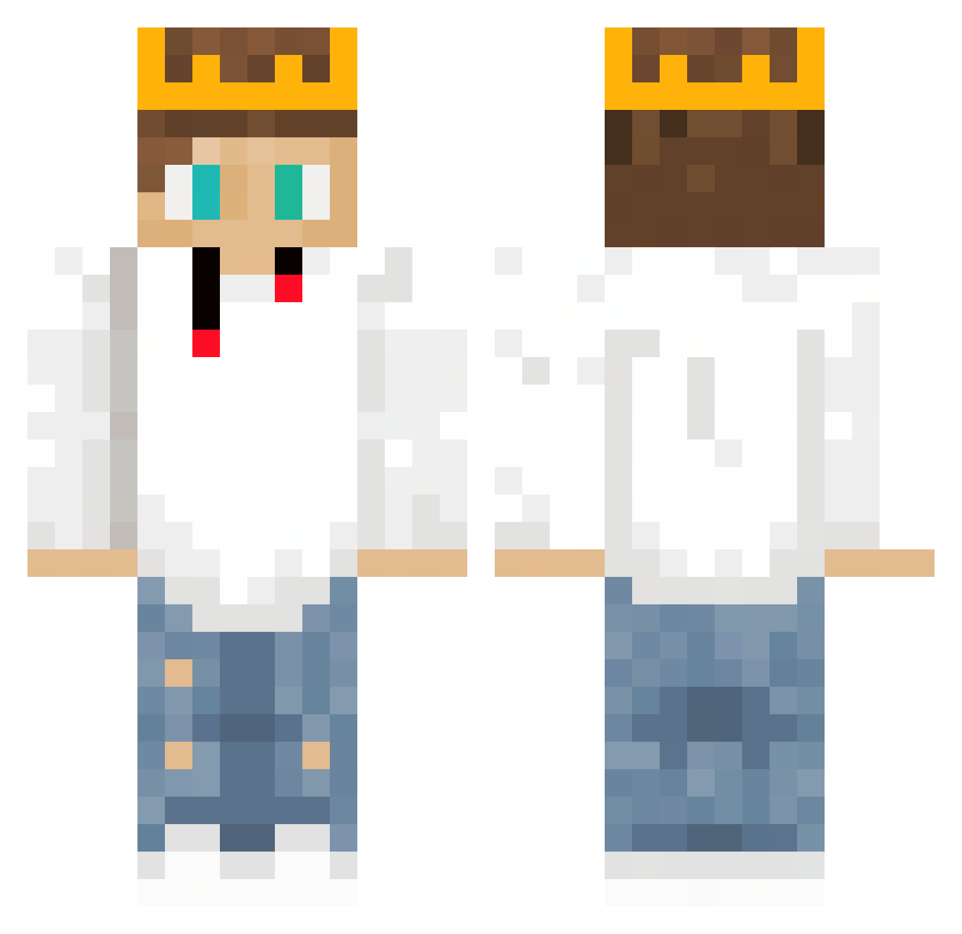 NinjazDudez Minecraft skin, front and back view