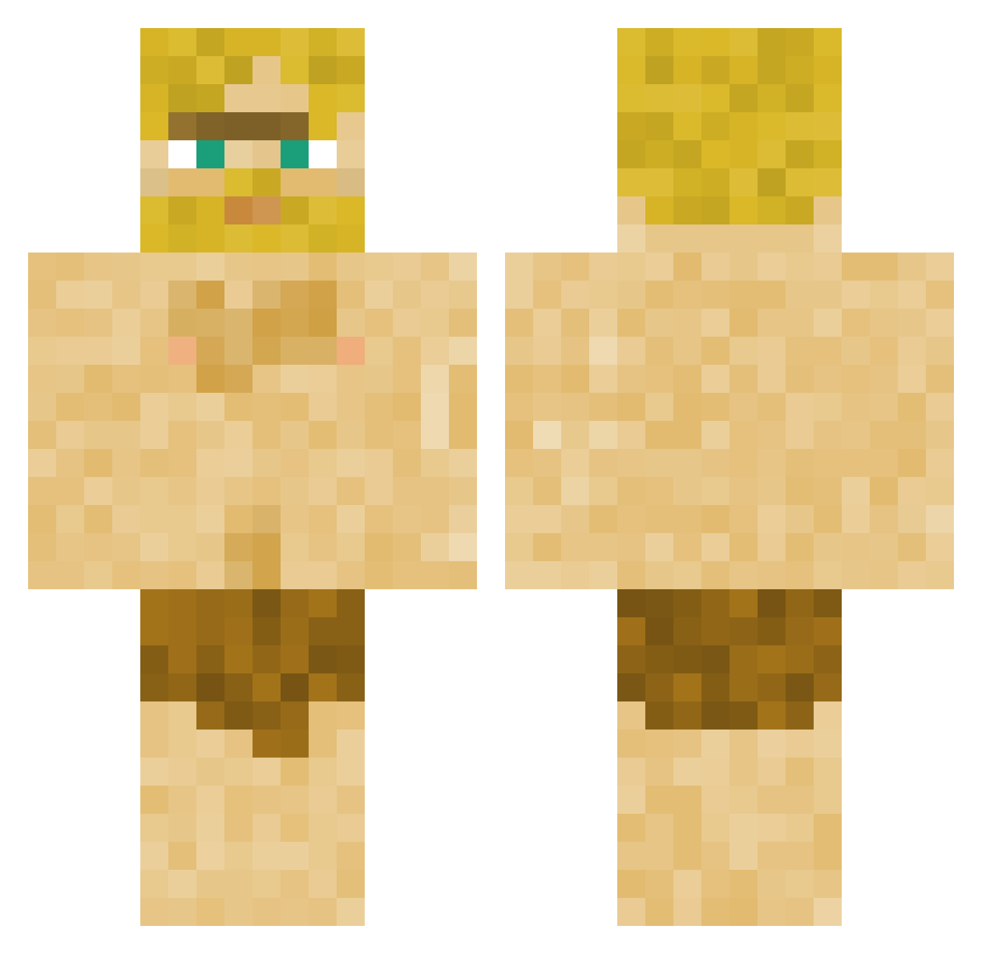GetShiDone237 Minecraft skin, front and back view