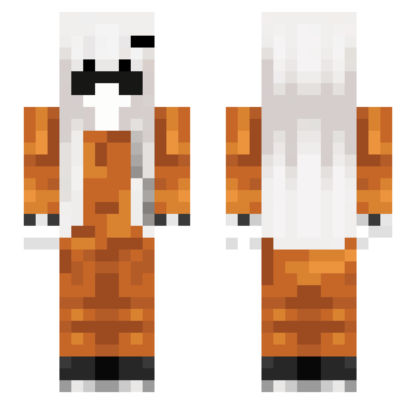 xiao_legend Minecraft skin, front and back view