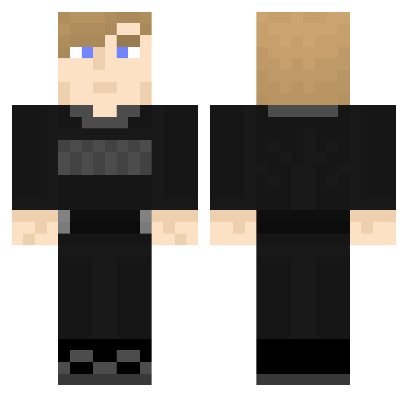 Nickrem2904 Minecraft skin, front and back view