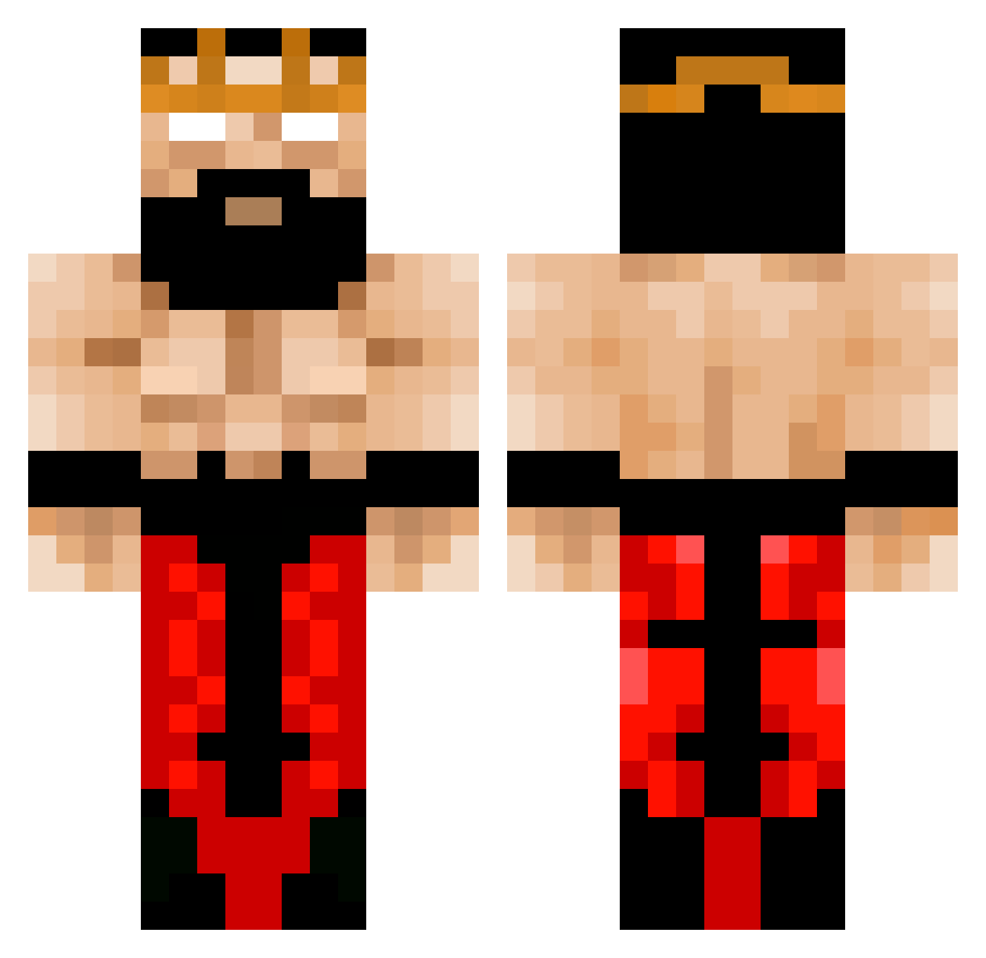 Carnil_ Minecraft skin, front and back view