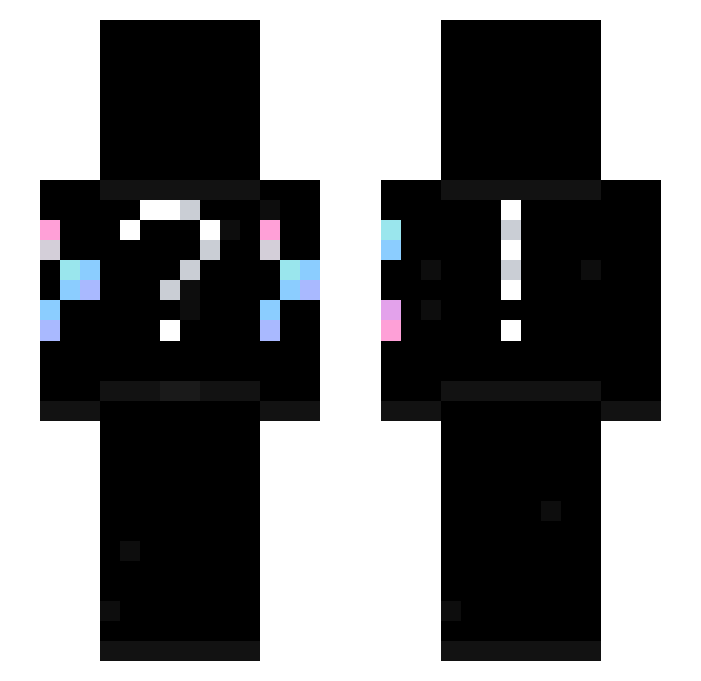 OriginalGuide Minecraft skin, front and back view