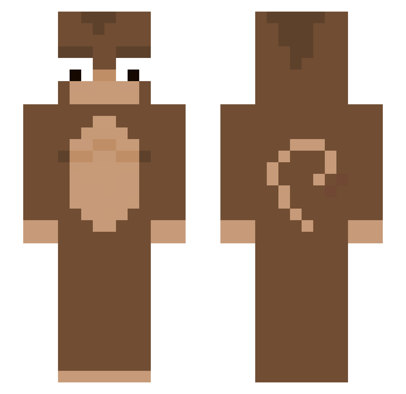 FROMEO_ Minecraft skin, front and back view