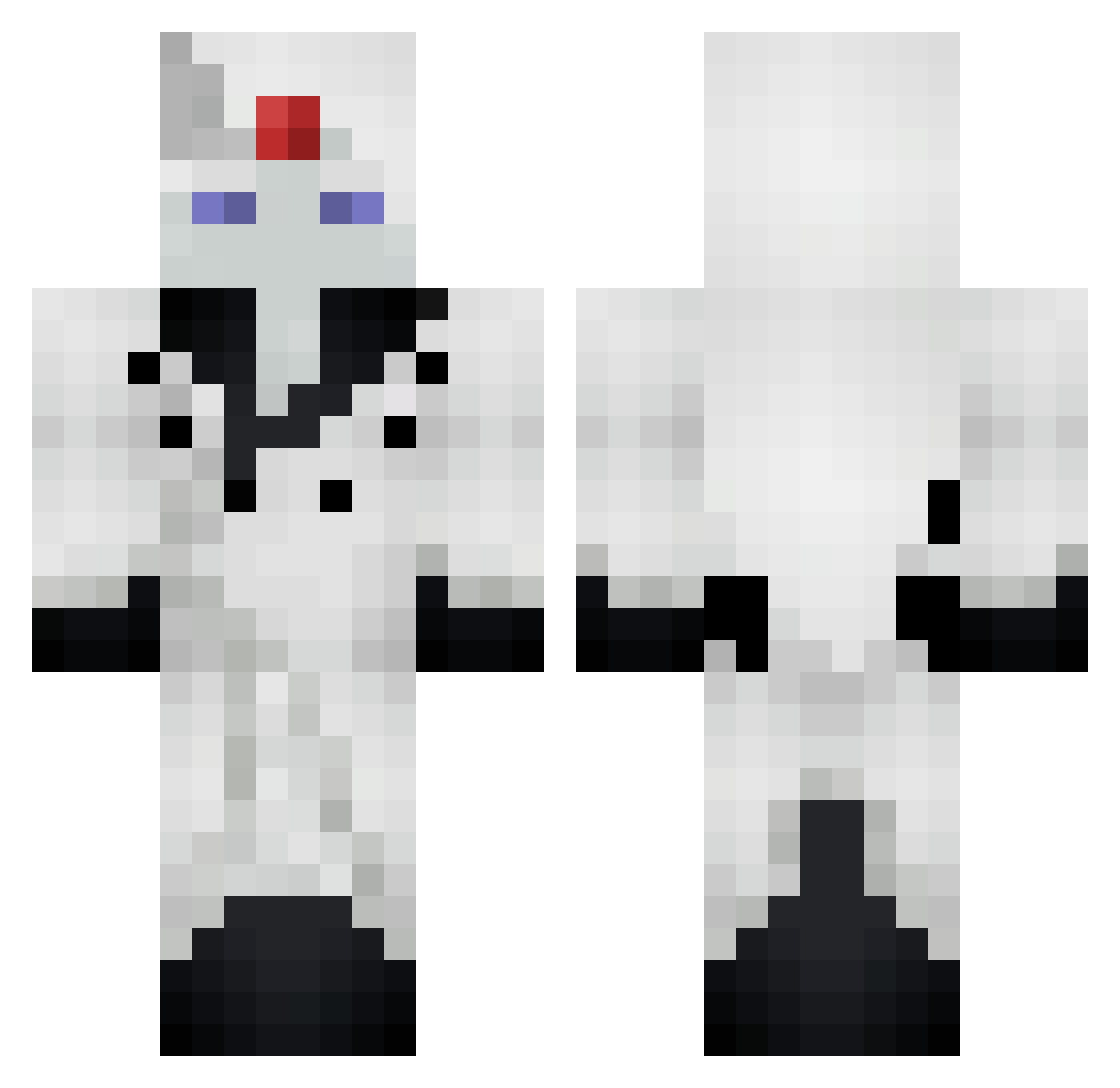 3Boode15 Minecraft skin, front and back view