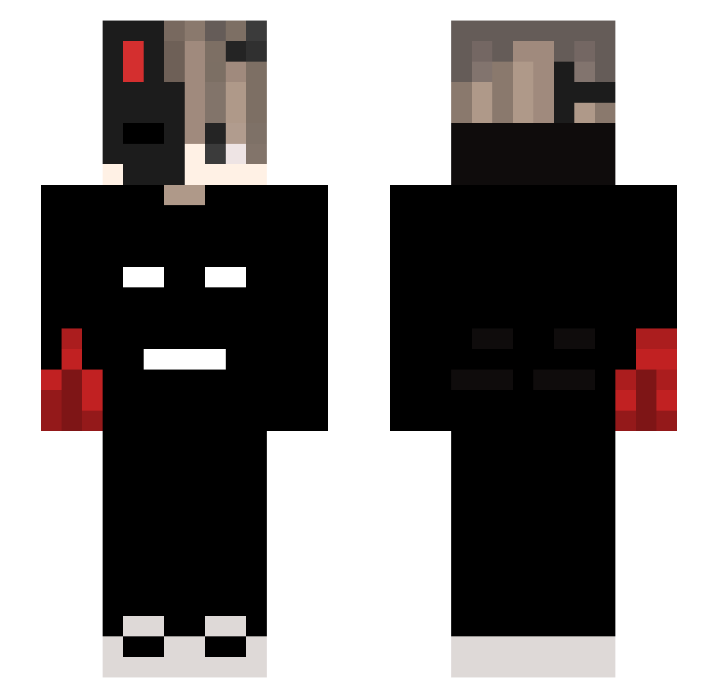 BrajenekG Minecraft skin, front and back view
