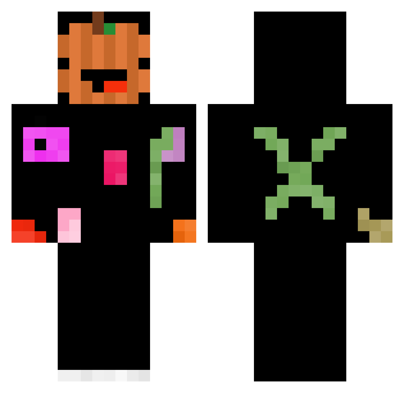 P_Mistrzunio Minecraft skin, front and back view