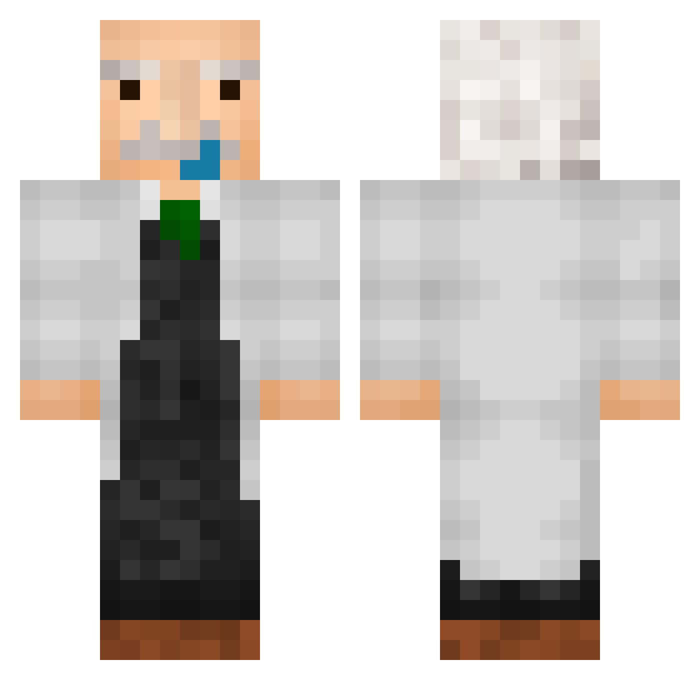 Lukis_The_Uchiha Minecraft skin, front and back view