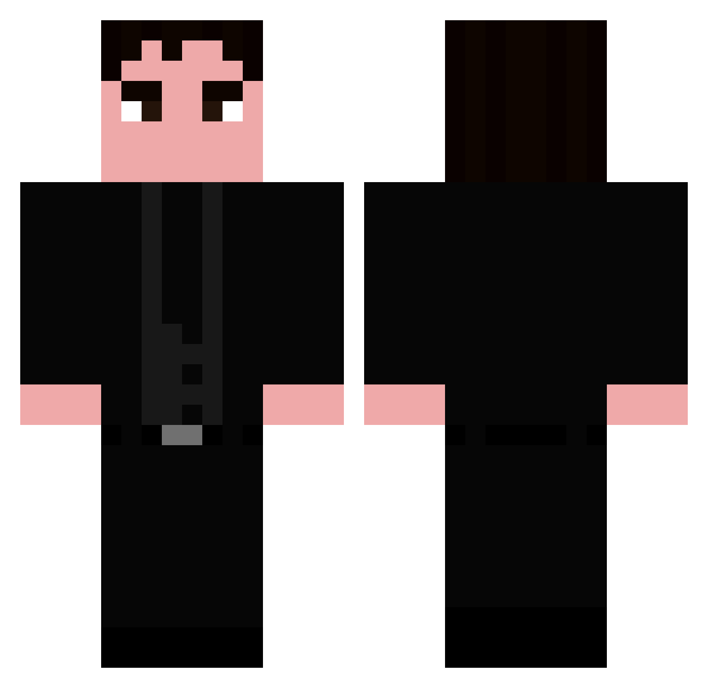 _LeeJiEun_ Minecraft skin, front and back view