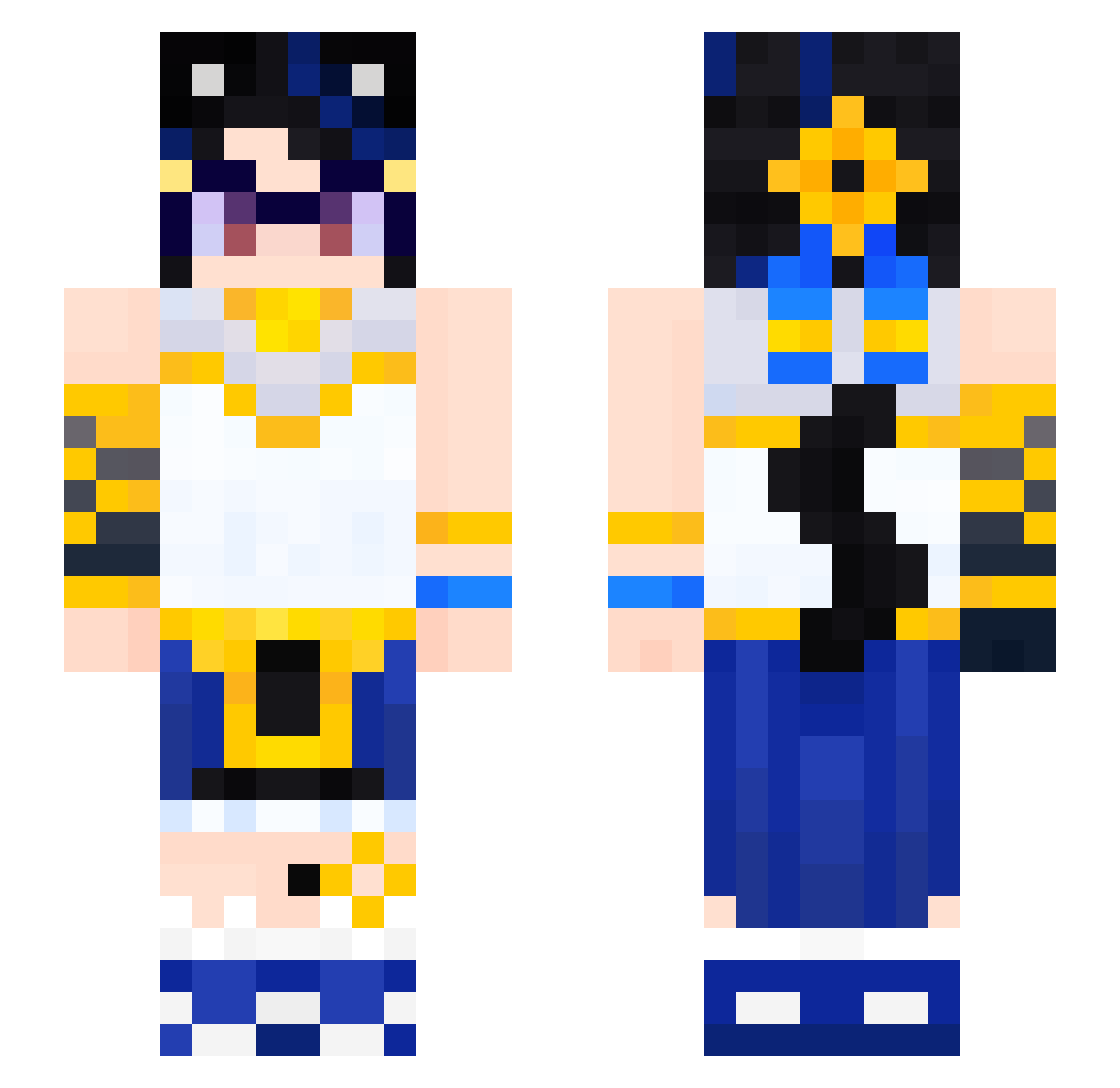 SoftAlexandra3 Minecraft skin, front and back view
