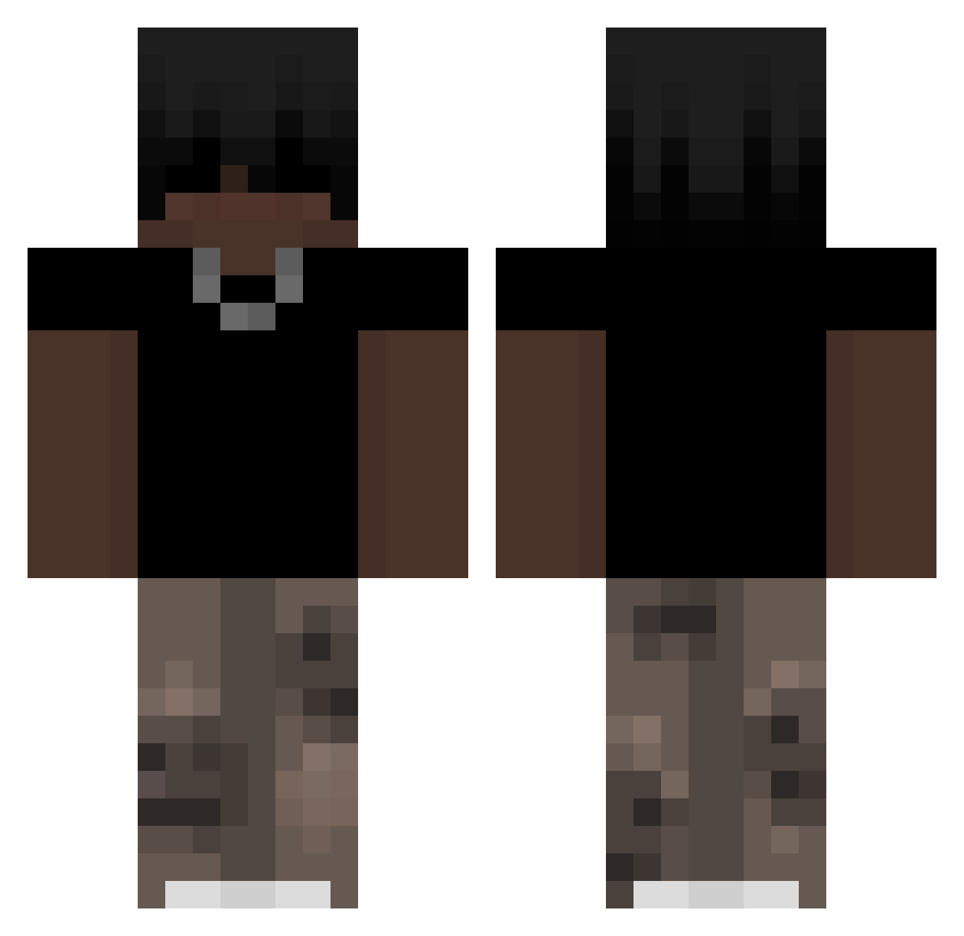 caioba071 Minecraft skin, front and back view