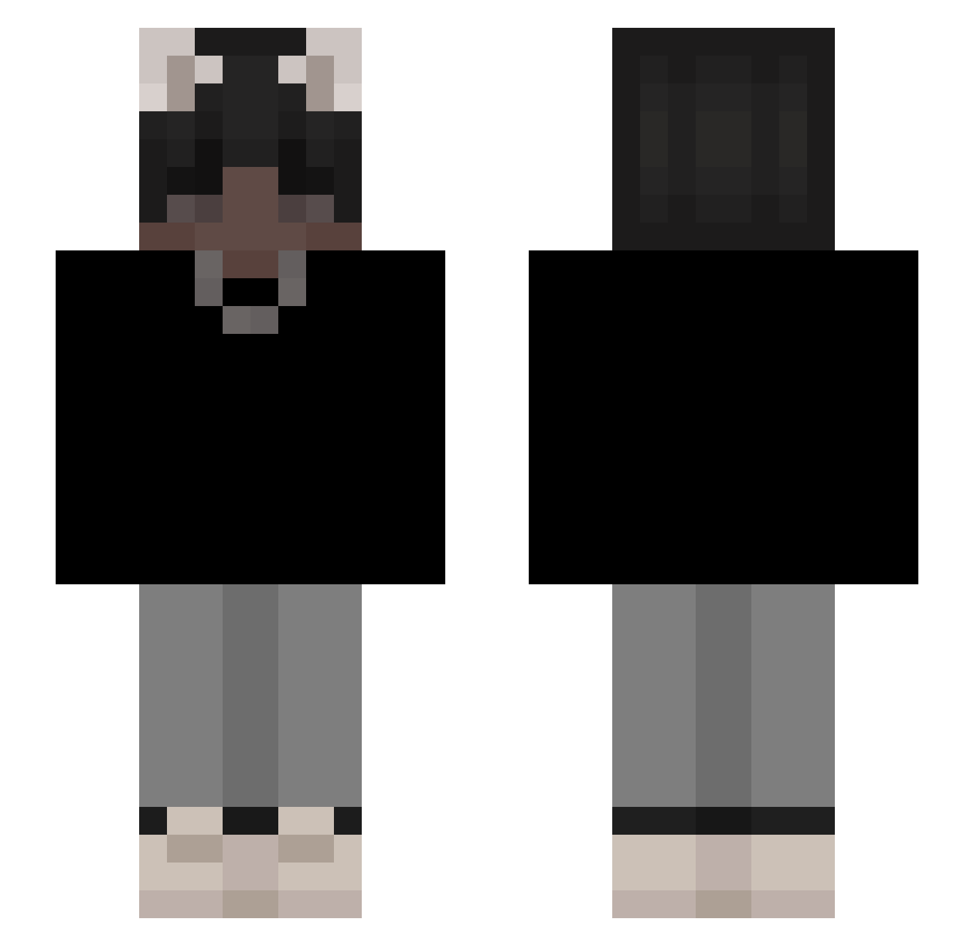 Osloooo_ Minecraft skin, front and back view