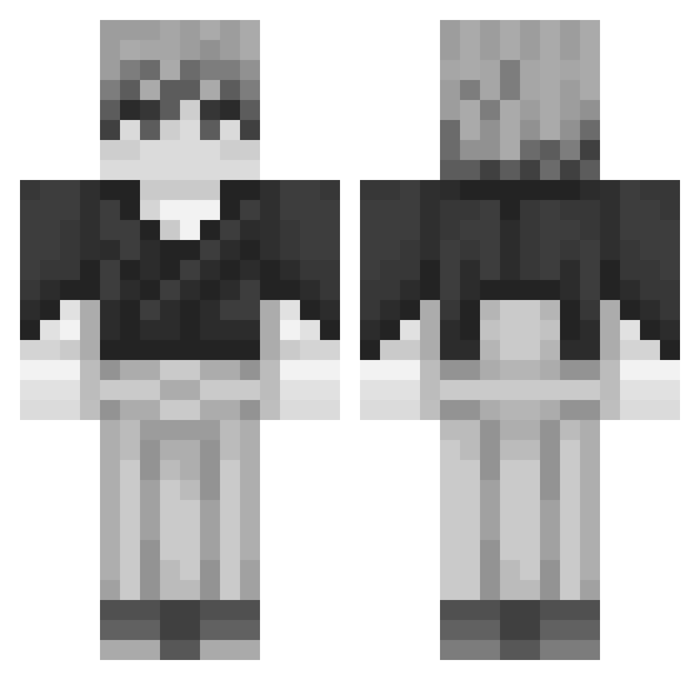 LucaDonna Minecraft skin, front and back view